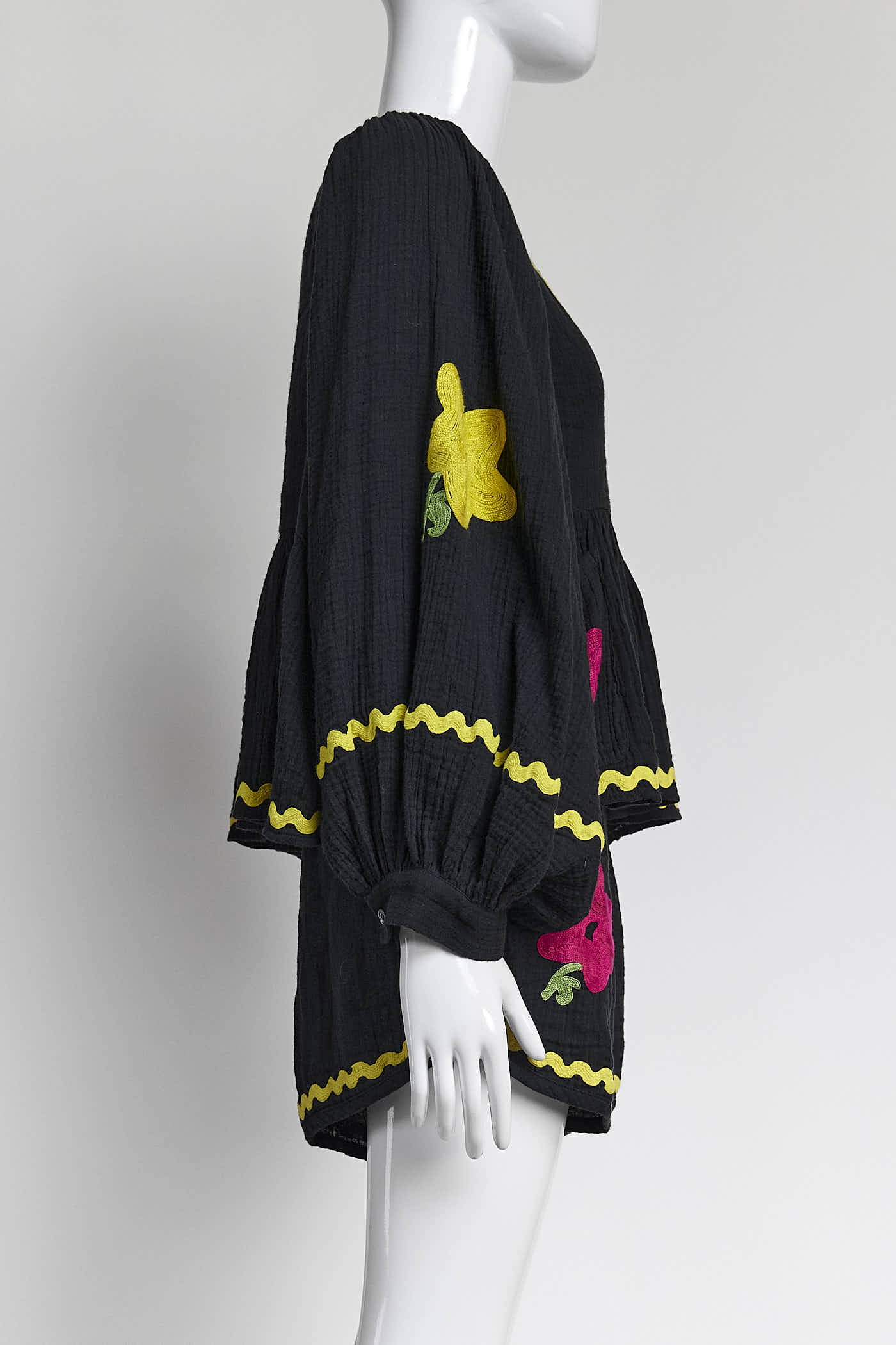 RHODE Black Cotton Top/Short Set XS/S