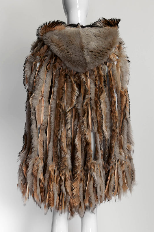 Ralph Lauren Lamb Shearing Poncho M