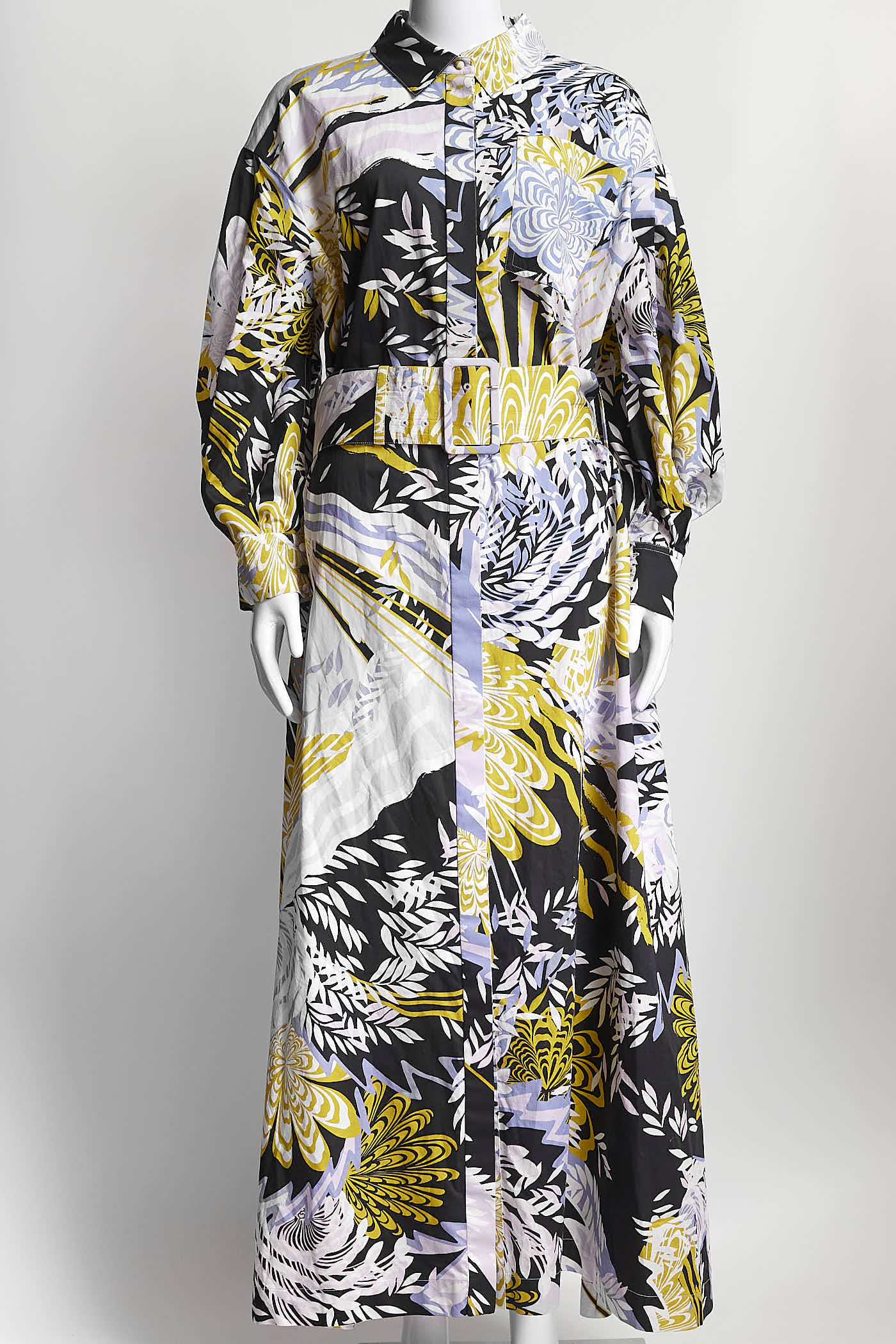 Ralph & Russo Purple Floral Printed Long Dress 46