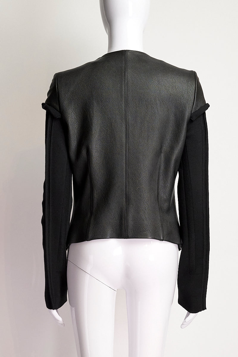 Rick Owens Black Biker Jacket US8