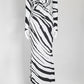 Roberto Cavalli Macro Zebra Print Maxi Dress IT 42