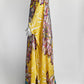 Roberto Cavalli Yellow Printed Kaftan Dress IT 44