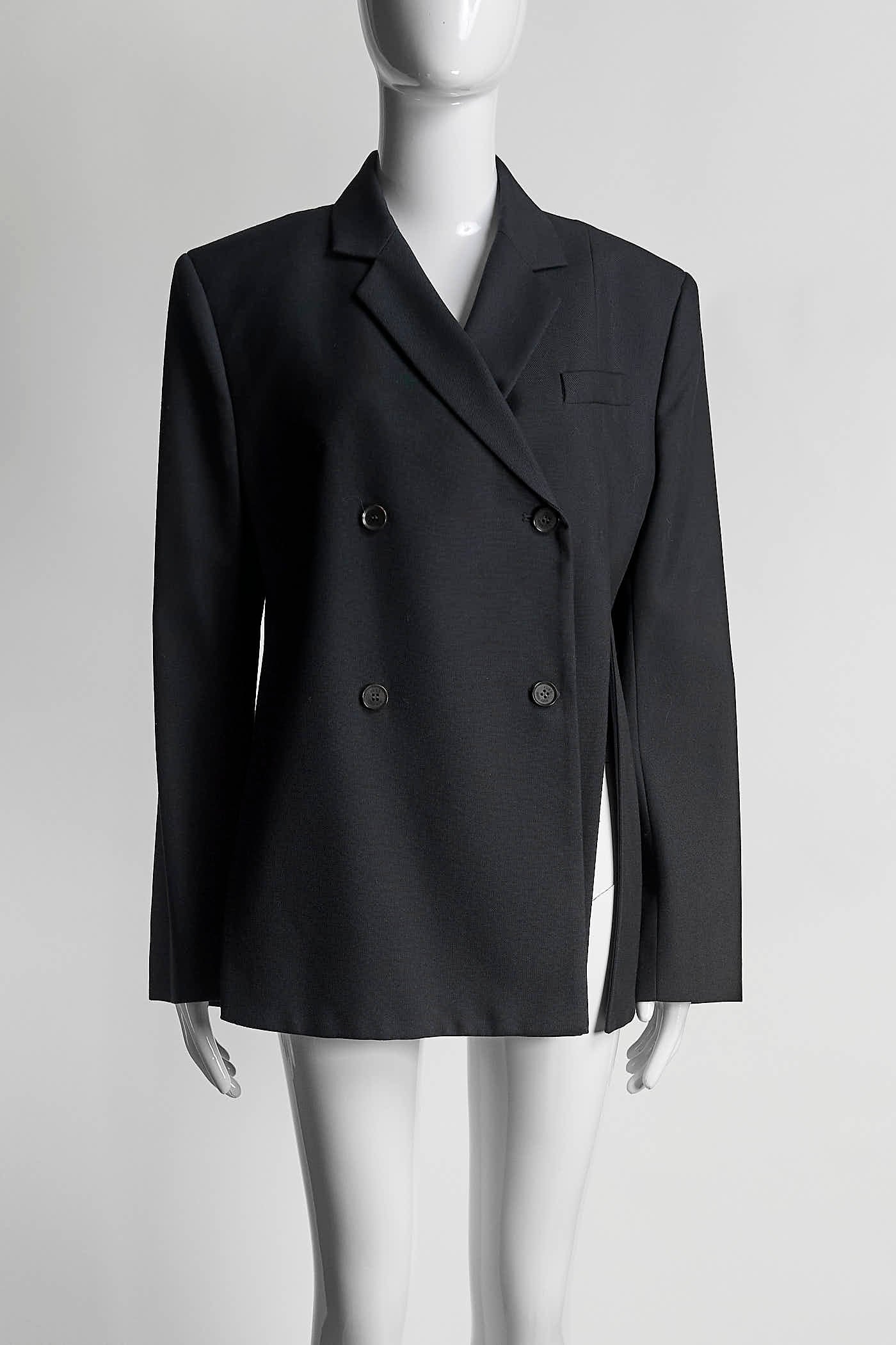 Rokh Black Distorted Blazer 8