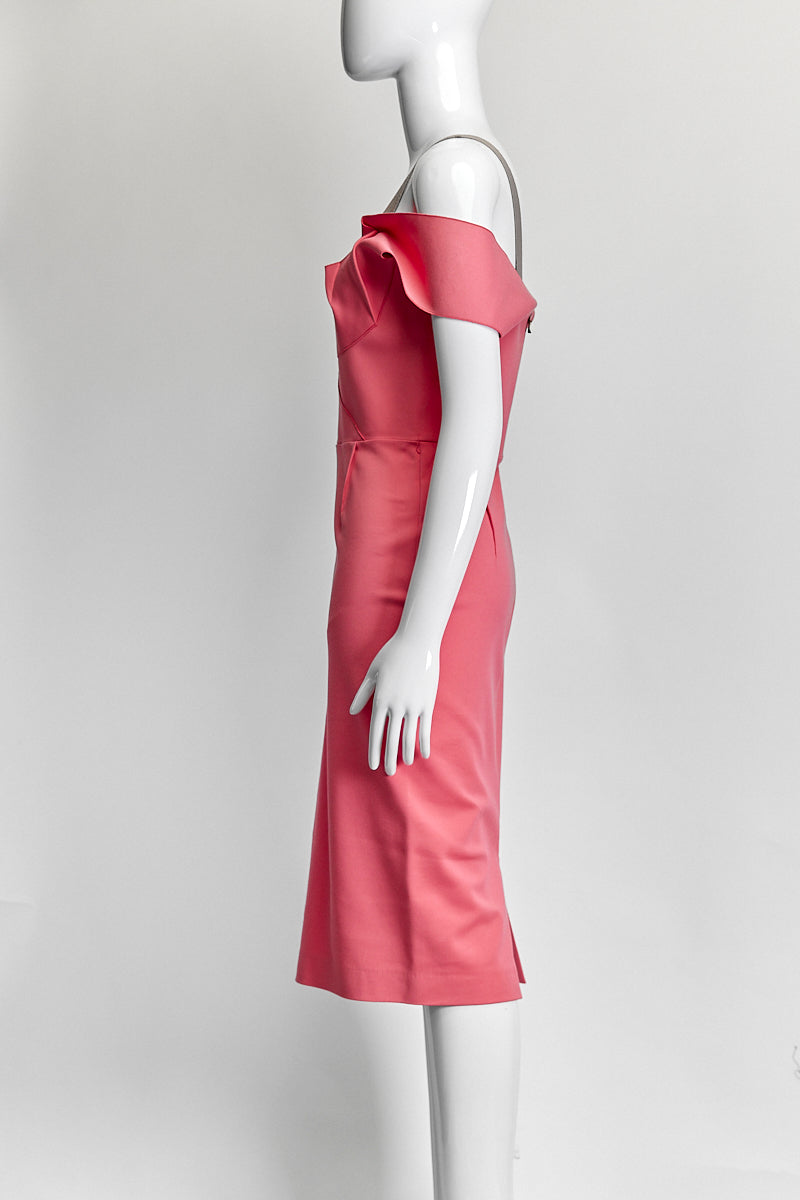 Roland Mouret Limited Edition Pink Dress IT 42