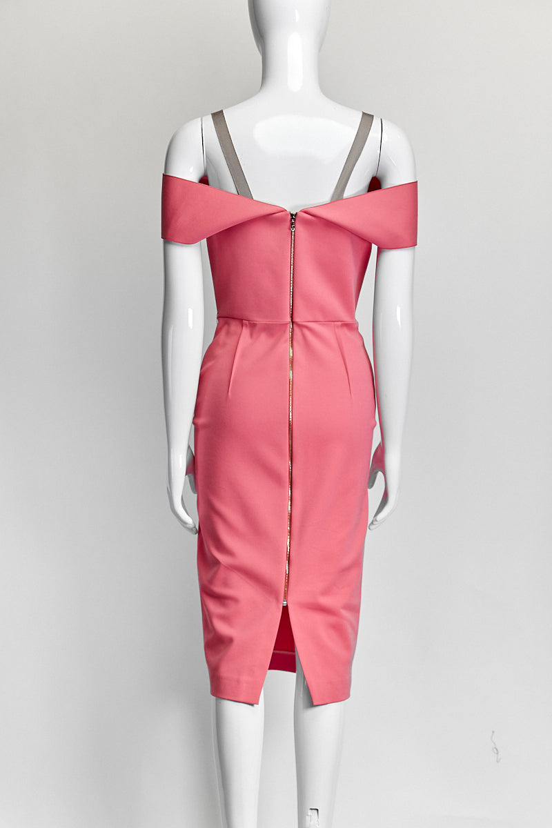 Roland Mouret Limited Edition Pink Dress IT 42