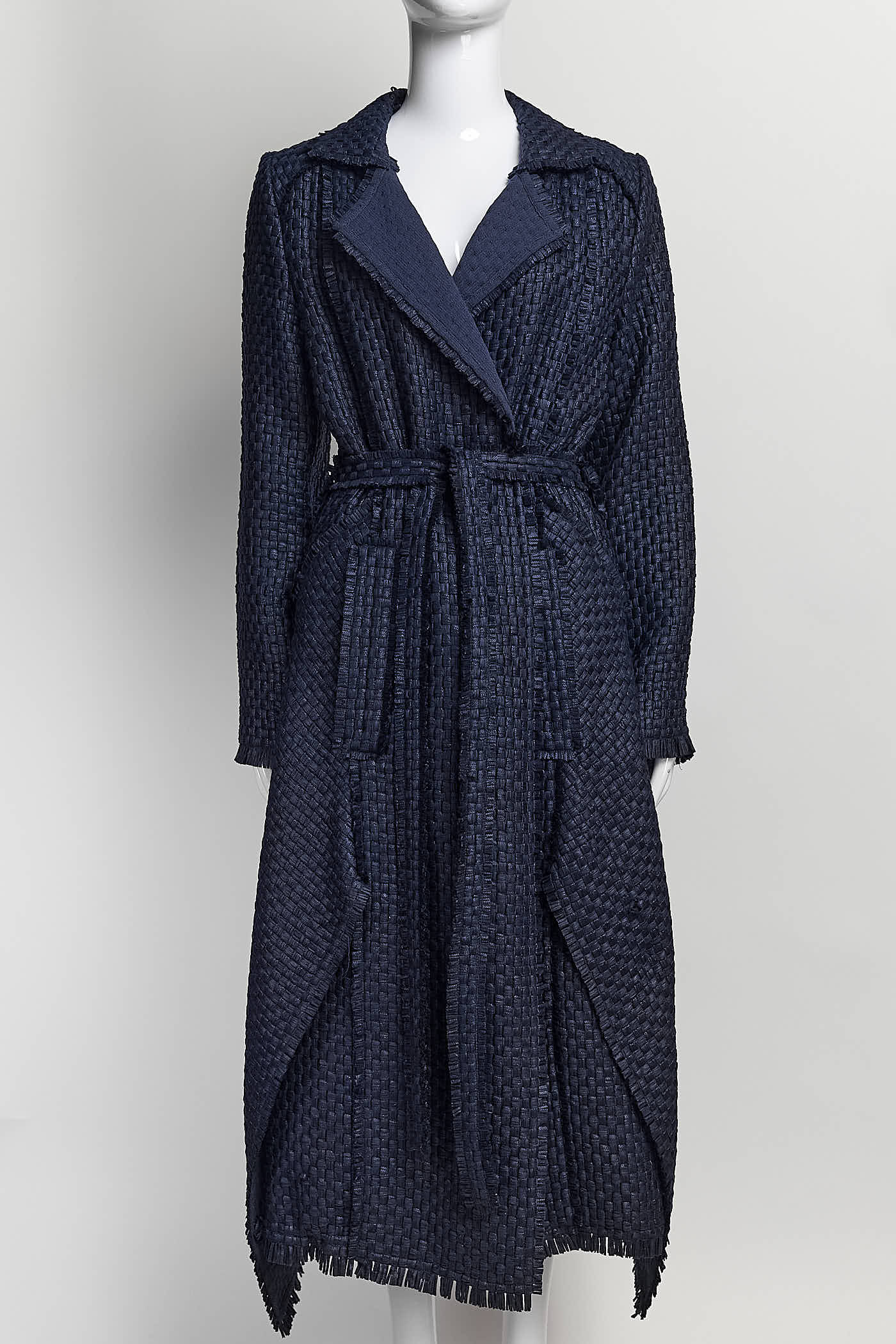 Roland Mouret Navy Trench Coat IT40