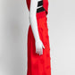 Roland Mouret Red Criss-cross Bodice and Textured Fringe Detail Dress 8