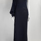Rosetta Getty Navy Knit One Shoulder Dress M