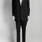 SAINT LAURENT Slim-Fit Satin-Trimmed Wool Blazer/Trouser Suit 40