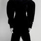 SHUSHU/TONG Black Velvet Puffer Sleeve Dress