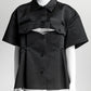 Sacai Black Short-sleeved Shirt 3