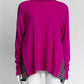 Sacai Pink Turtleneck with Pleated Sweater