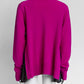 Sacai Pink Turtleneck with Pleated Sweater