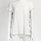 Sacai White Top with Floral Printed 3