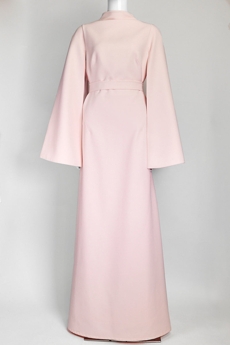 Safiyaa Cosette Cape Detail Pink Gown US 6