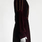 Saint Laurent Burgundy Velvet Dress 40