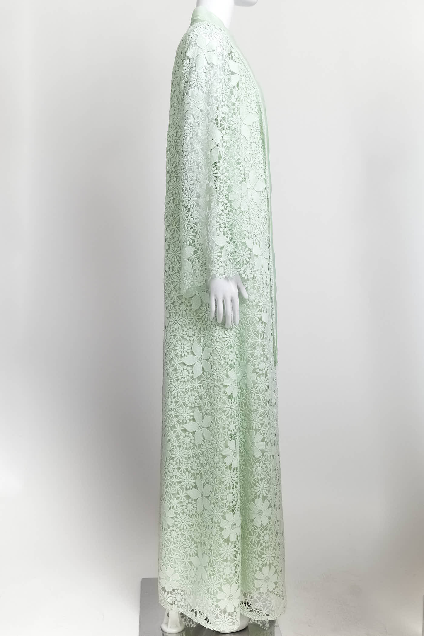 Self-Portrait Green Embellished Longsleeve Dress 2