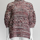 Self-Portrait Red Multicolor Turtleneck Sweater L