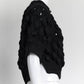 Simone Rocha Black Wool Short-sleeved Sweater with Beaded S