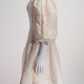 Simone Rocha Cream Layered Puff Sleeve Dress UK6