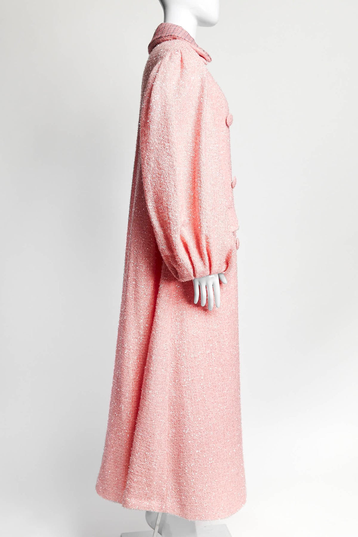 Simone Rocha Light Pink Tweed Coat
