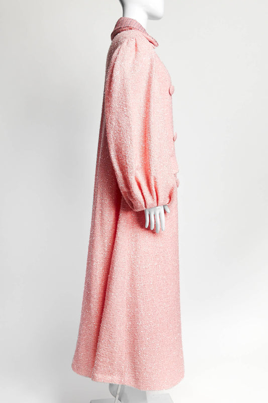 Simone Rocha Light Pink Tweed Coat
