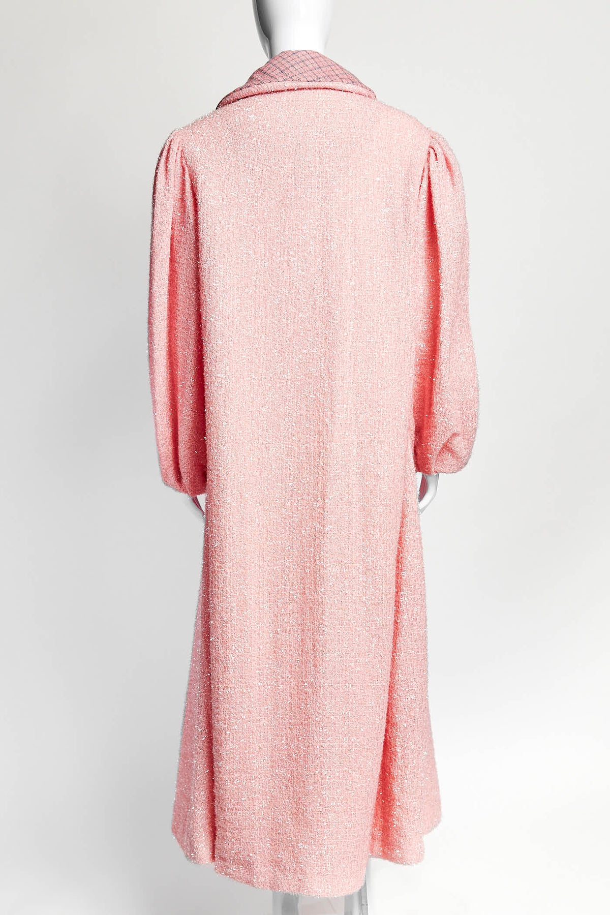 Simone Rocha Light Pink Tweed Coat