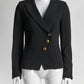 Smythe Black Blazer with Gold Button 4
