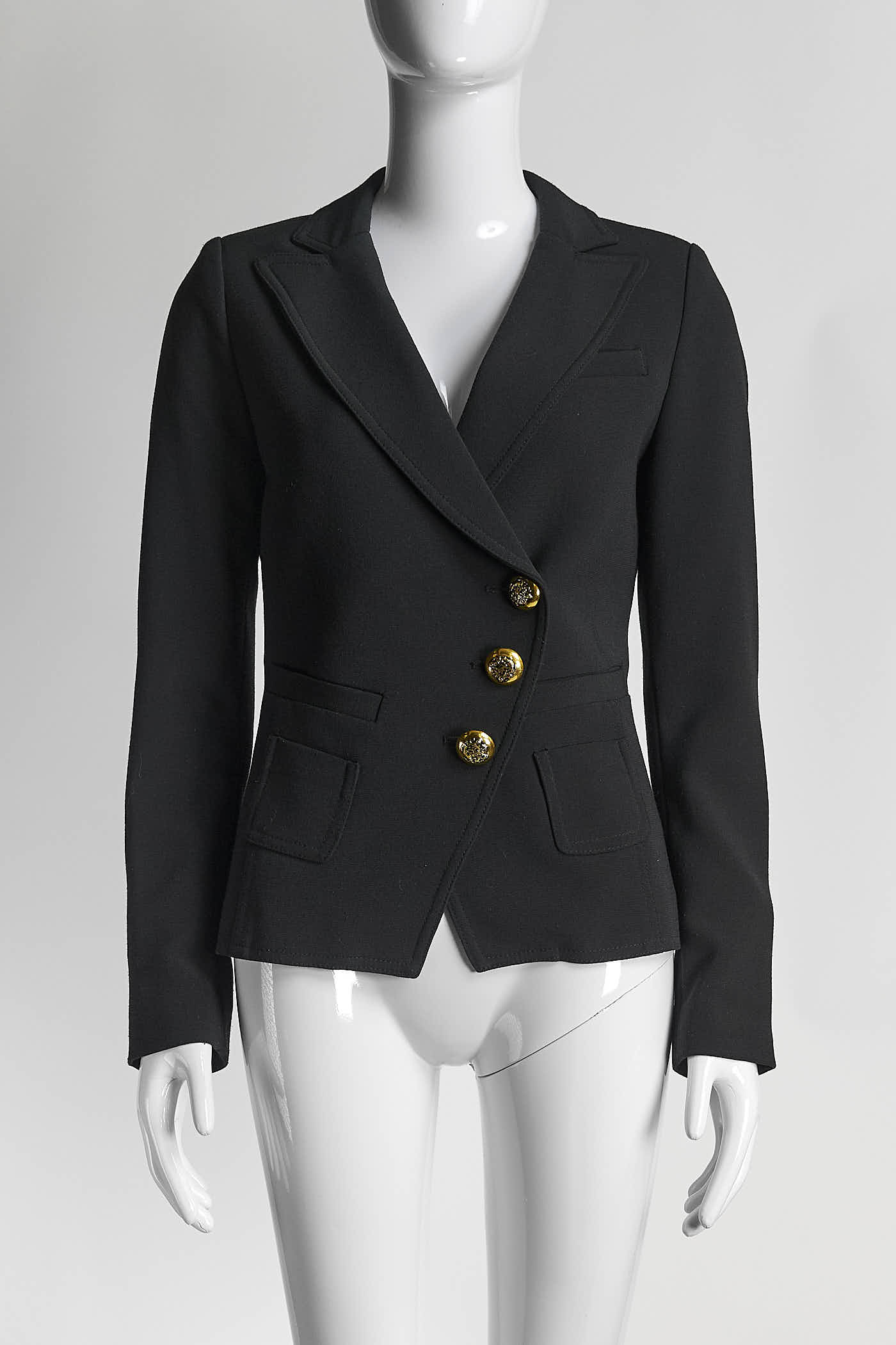 Smythe Black Blazer with Gold Button 4