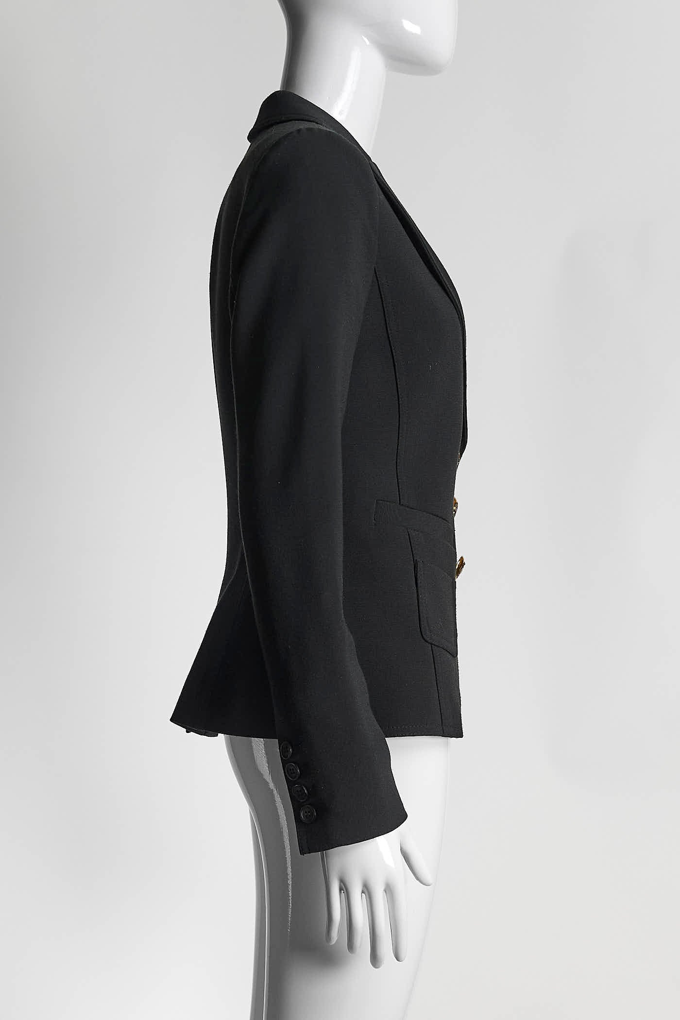 Smythe Black Blazer with Gold Button 4