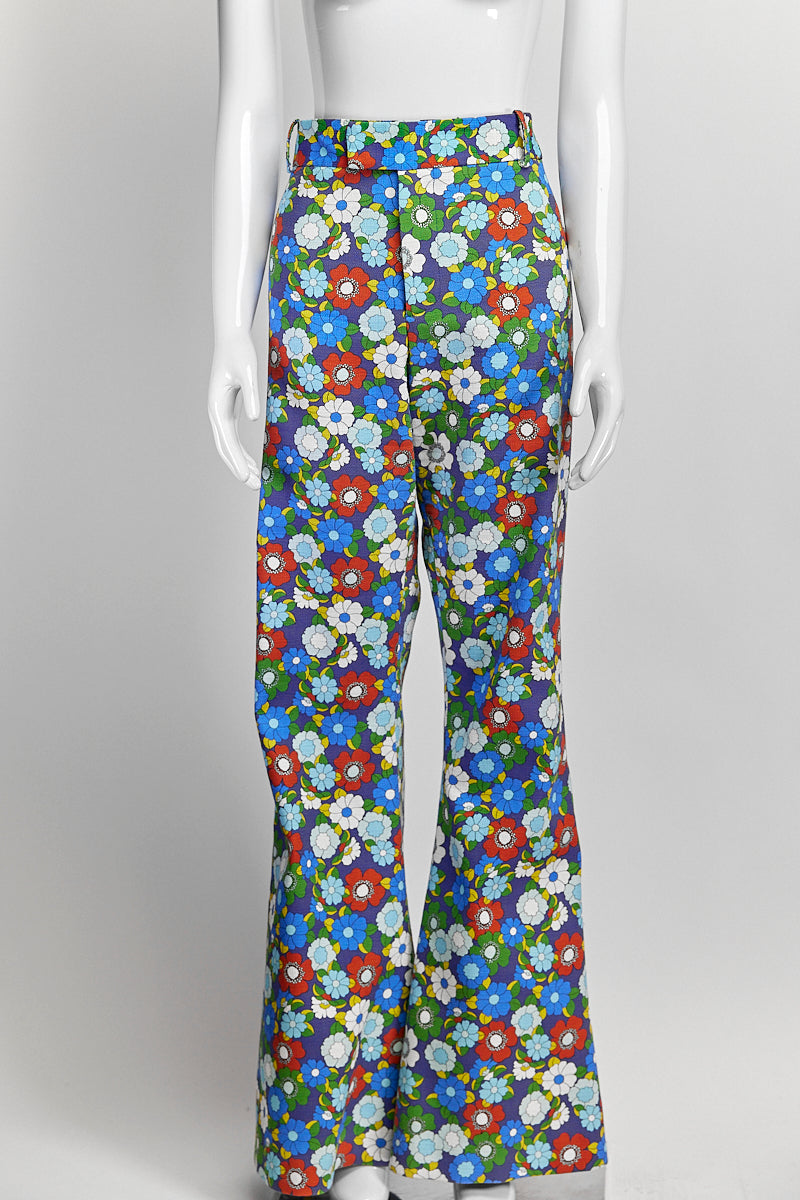 Smythe Blue Floral Pant US14