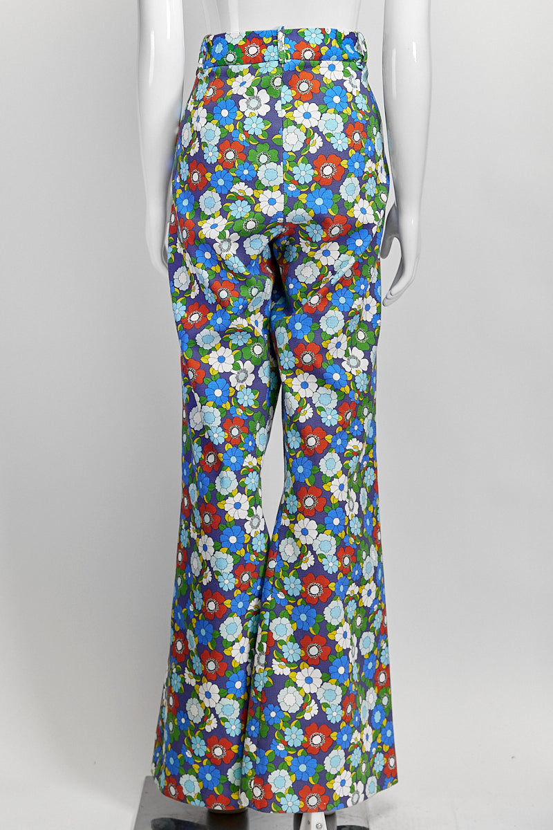 Smythe Blue Floral Pant US14