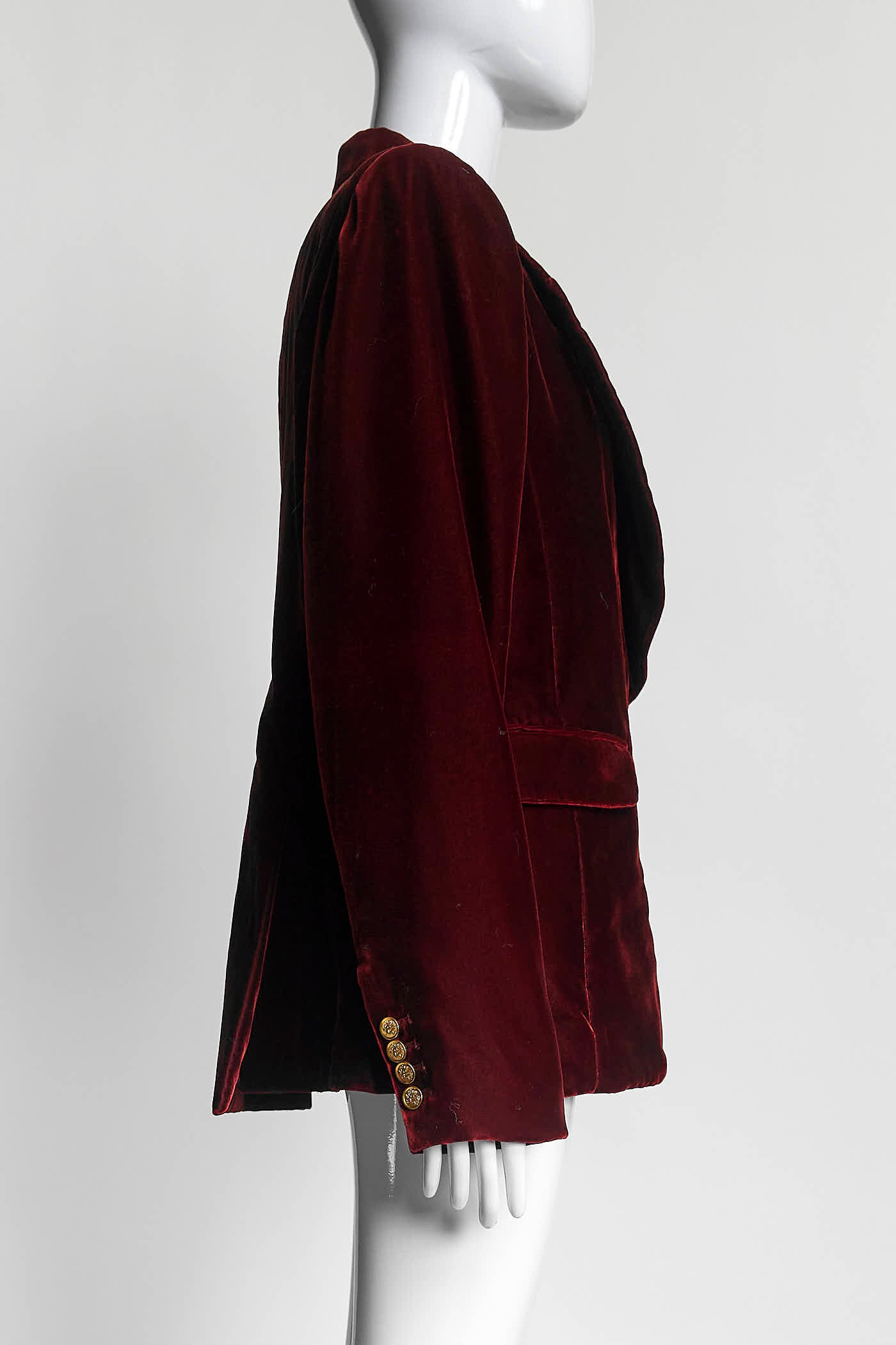 Smythe Burgundy Velvet Blazer 12