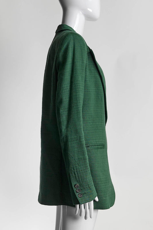 Smythe Dark Green Linen Blazer S