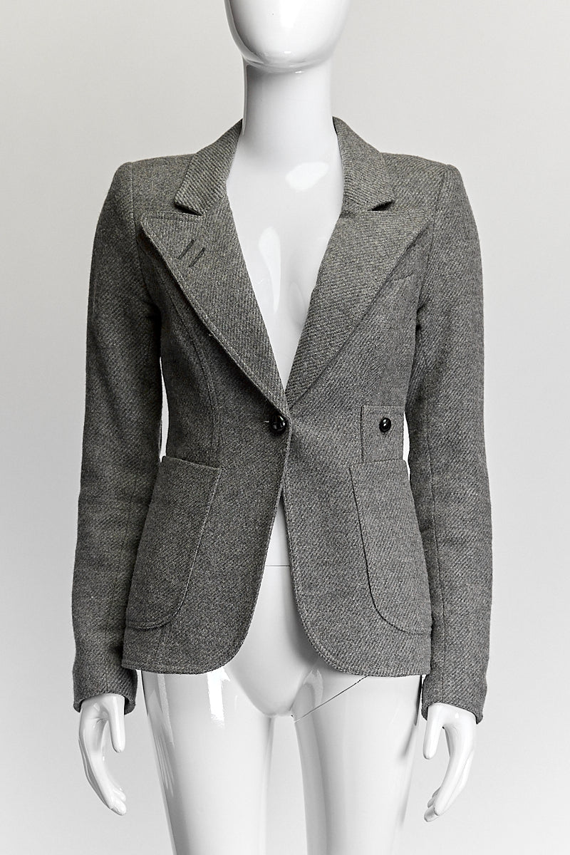 Smythe Grey Wool Blazer US 4