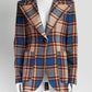 Smythe Pink/Blue Plaid Wool Blazer 4