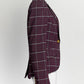 Smythe Purple Plaid Single Breasted Blazer 8