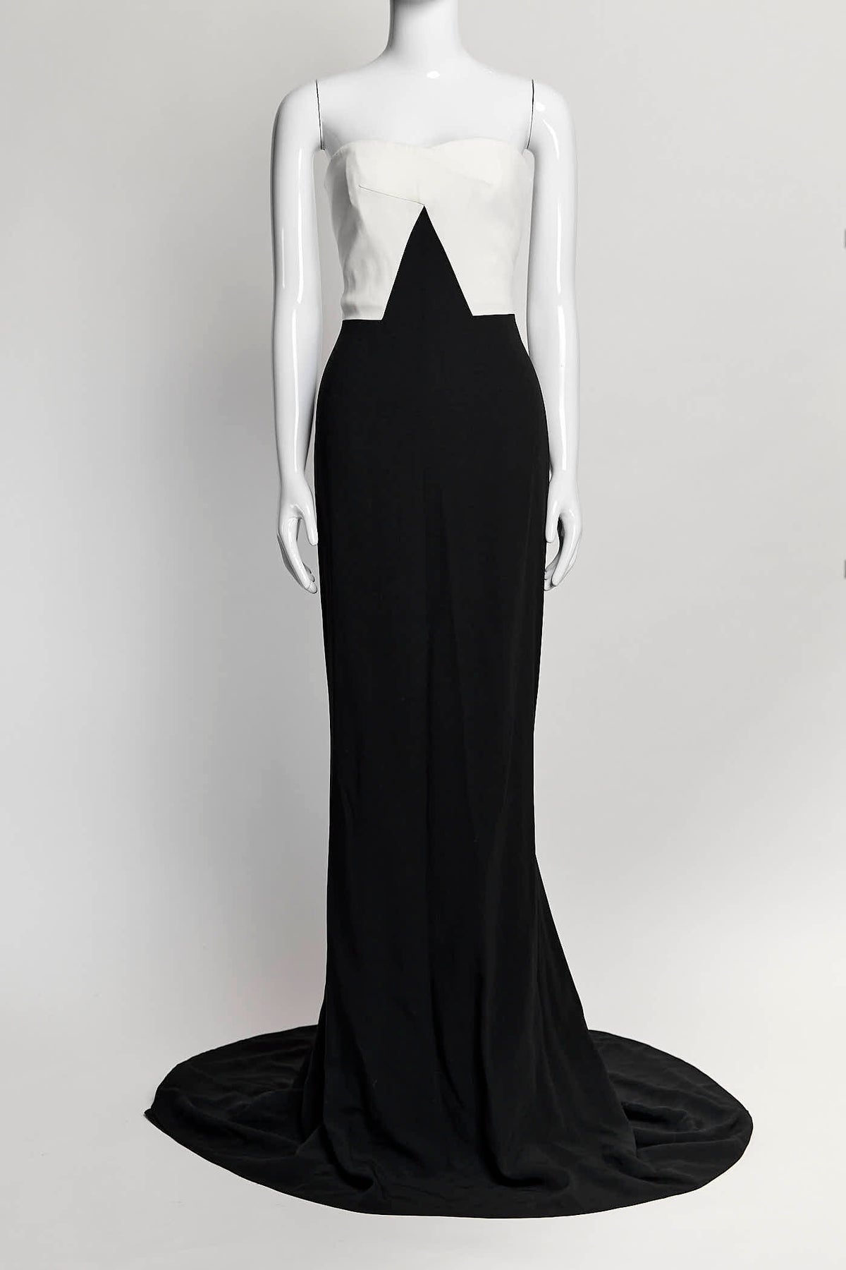 Stella McCartney Black White Long Gown 42