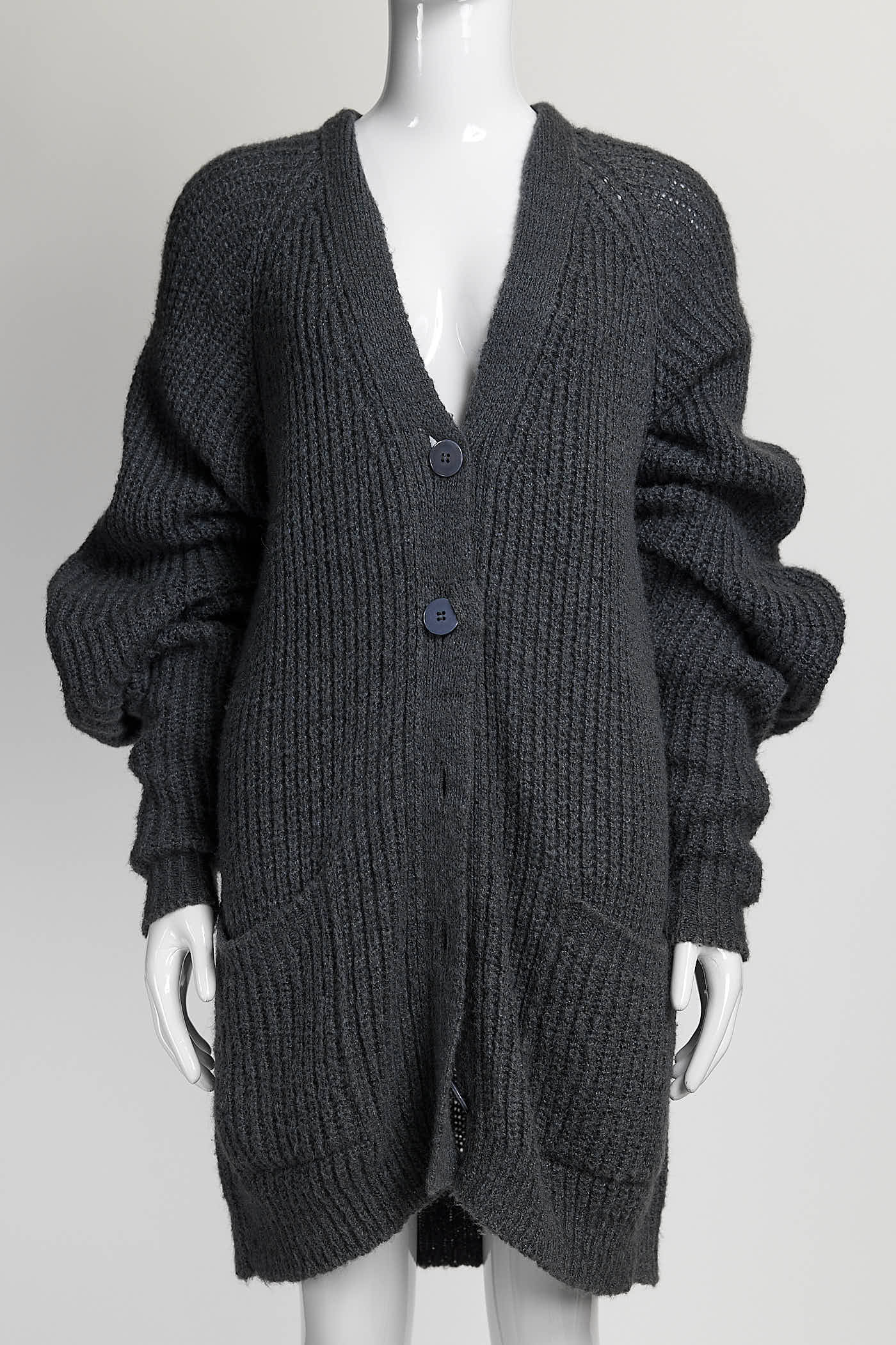 Stella McCartney Grey Long Cardigan 40