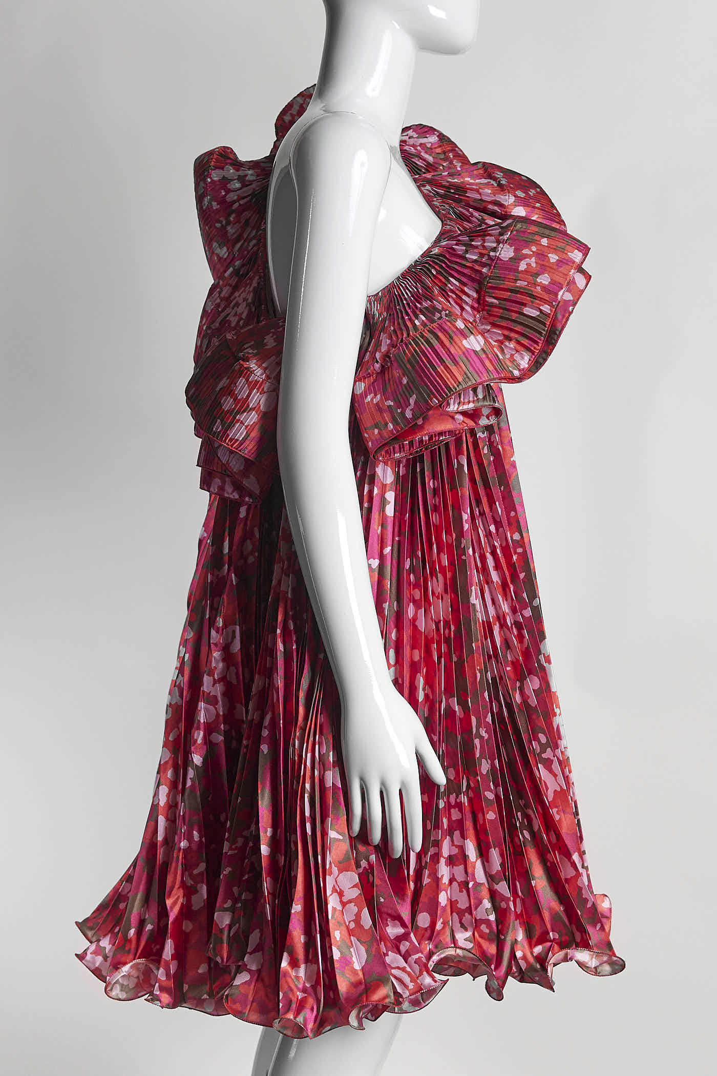 Stella McCartney Pleated Asymetrical Dress 38