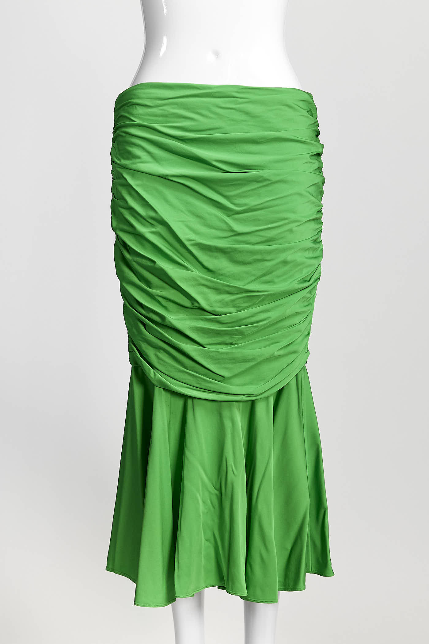 Stella McCartney Ruched Skirt in Bright Green 42