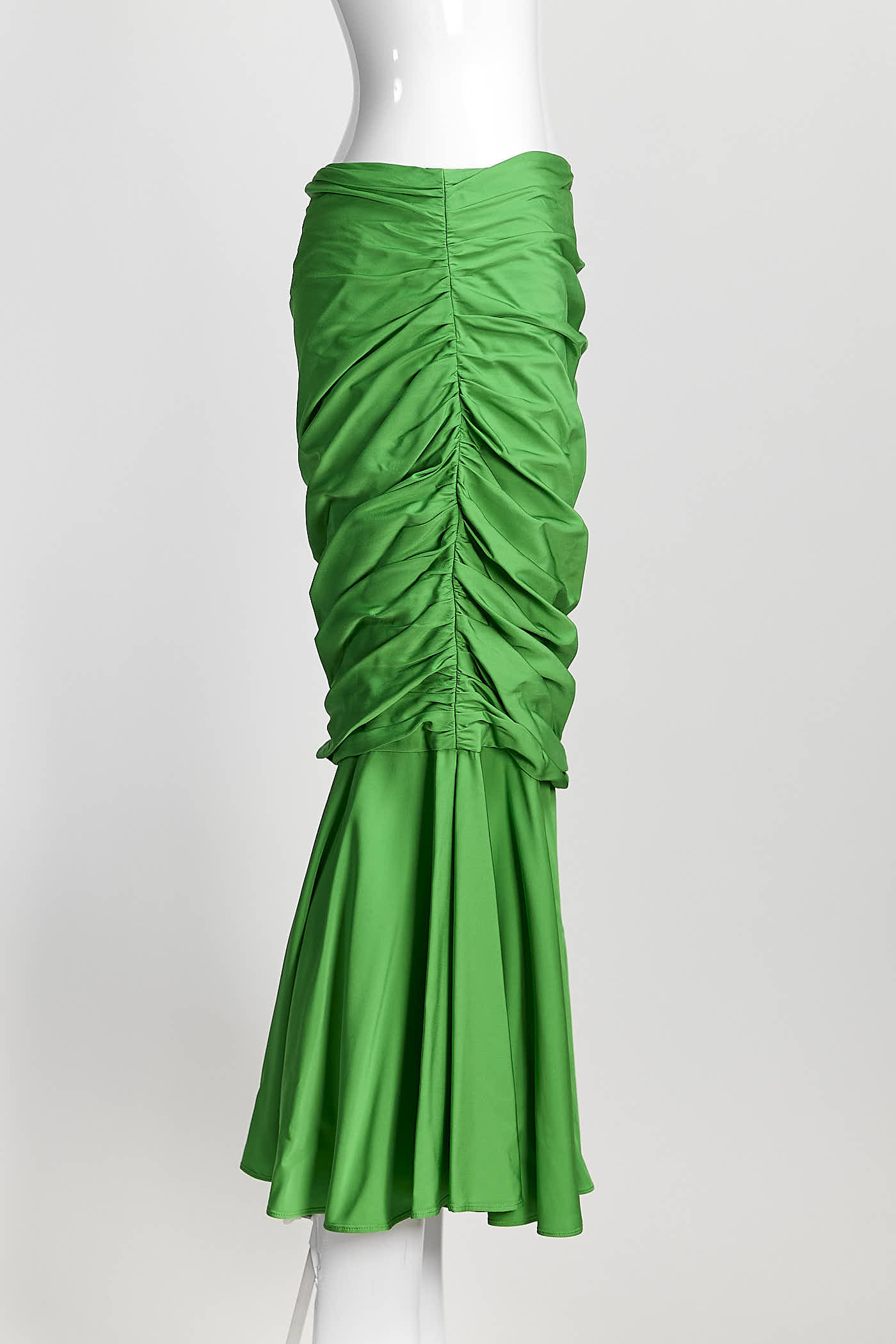 Stella McCartney Ruched Skirt in Bright Green 42