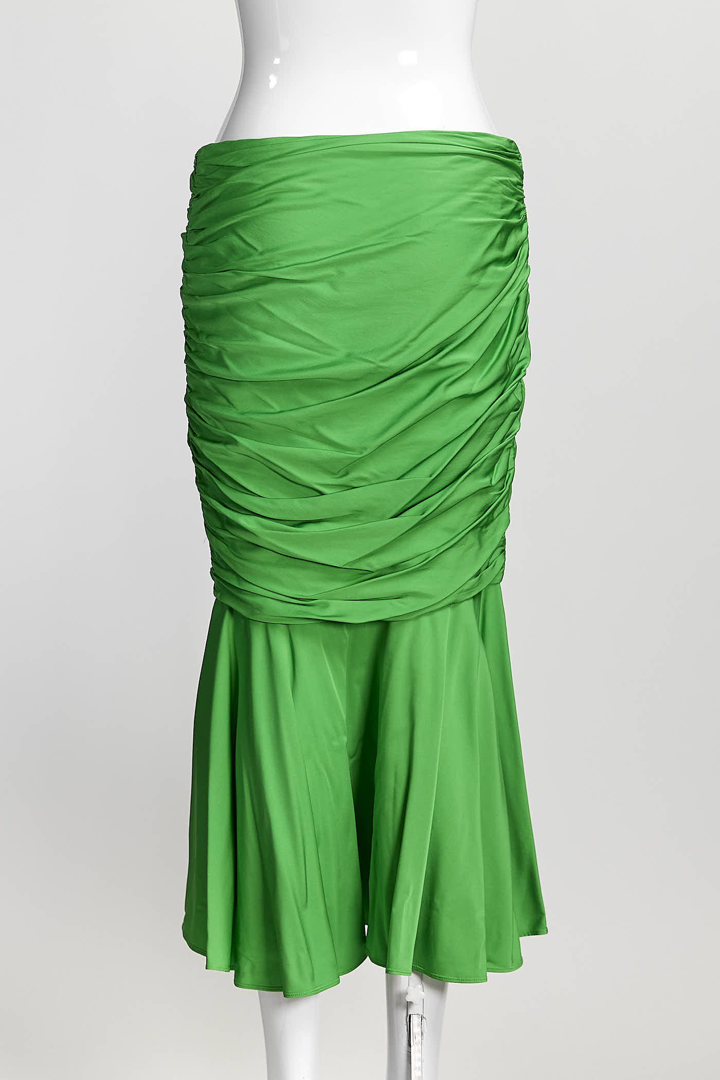 Stella McCartney Ruched Skirt in Bright Green 42
