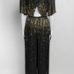 Temperley London Gold Sequin Black Jumpsuit US4