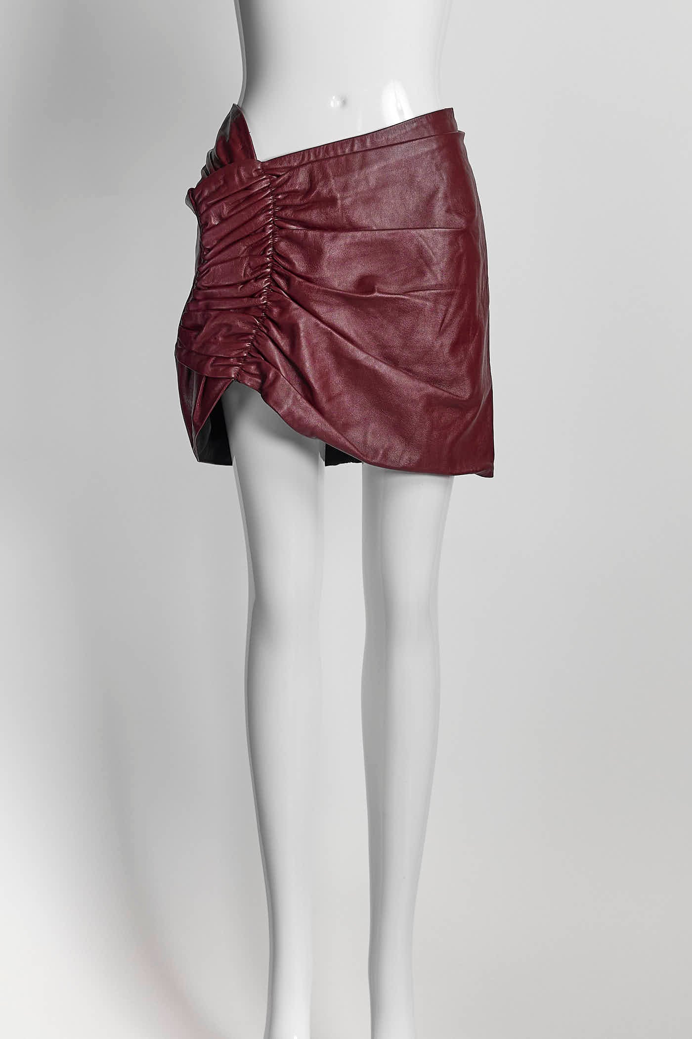 The Mannei Burgundy Mini Skirt 38