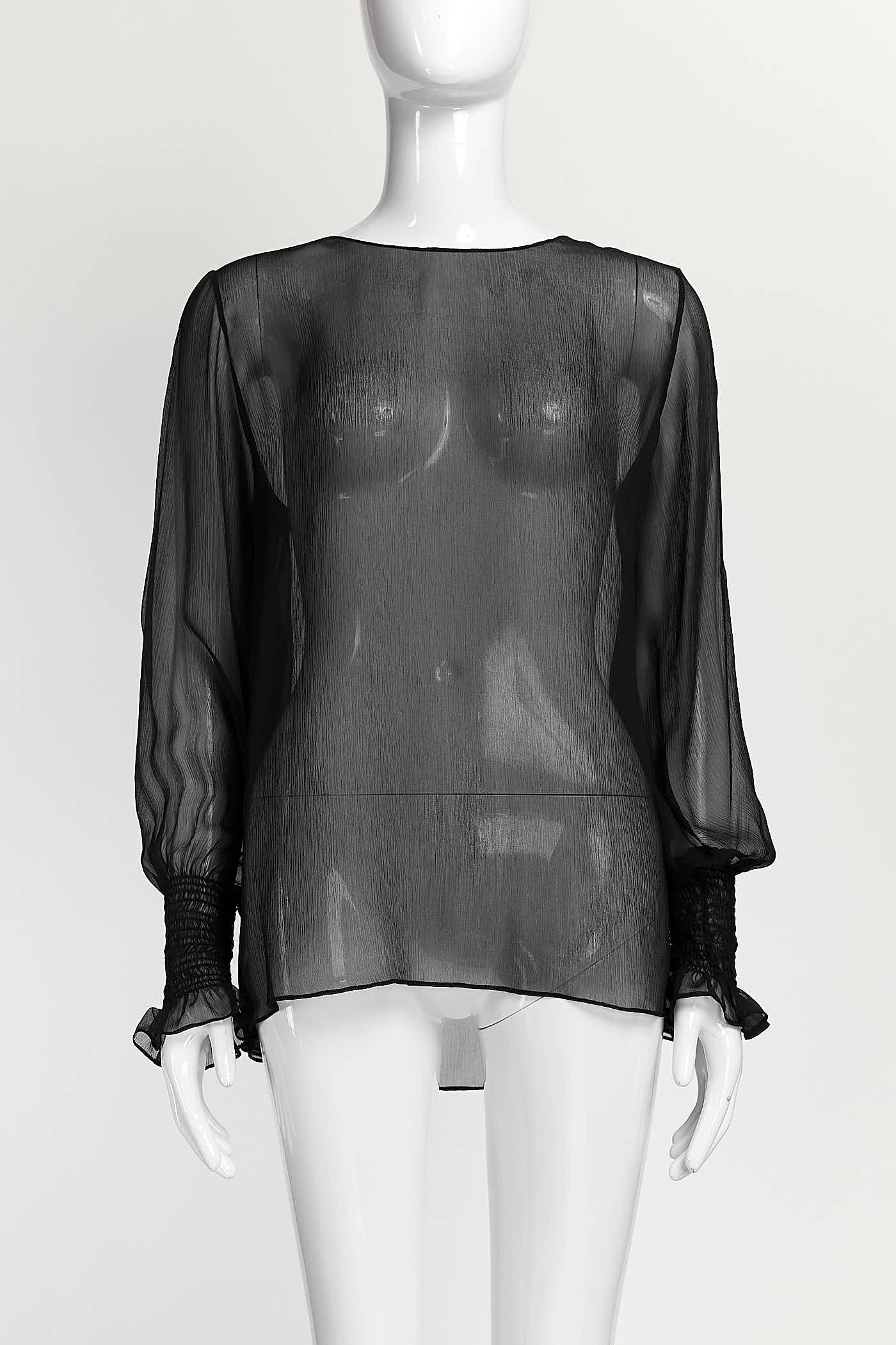 The Row Black Blouse S