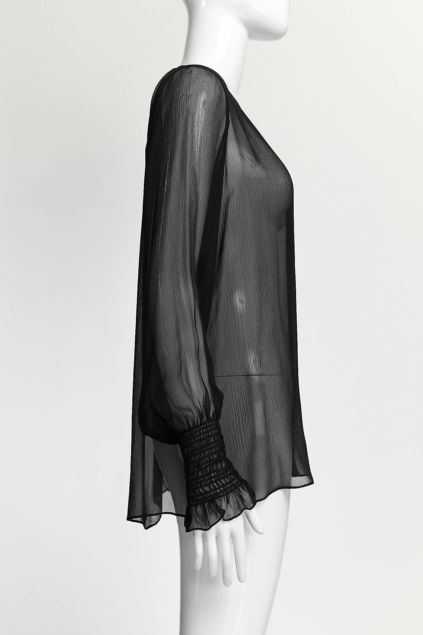 The Row Black Blouse S