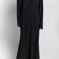 The Row Black Long Dress with Collar Detail 6