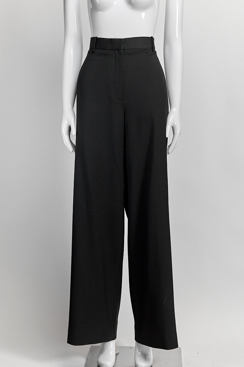 The Row Black Wool Trouser US 4