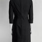 The Row Gamner Black Dress with Square Neckline 4